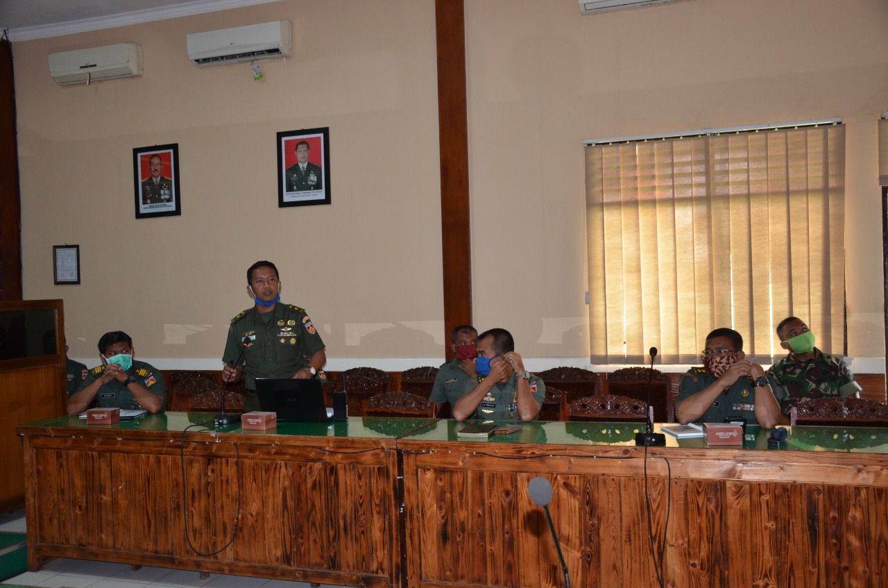 KOREM 073/MAKUTARAMA MERENCANAKAN LATIHAN POSKO I KODIM JAJARAN TAHUN 2020